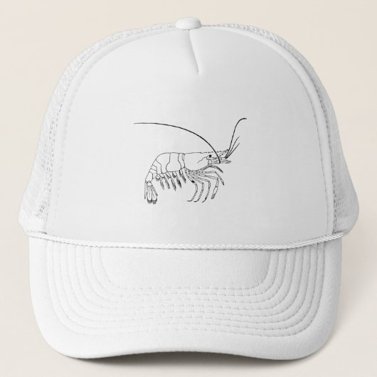 Casquette Art de crevette rose (Devant)