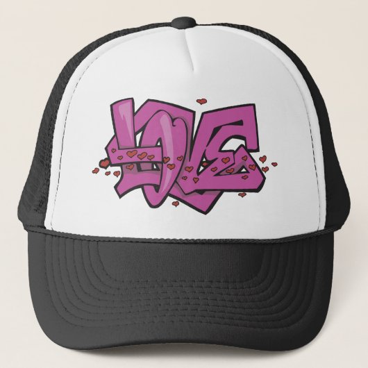 Casquette Art de graffiti d'amour (Devant)