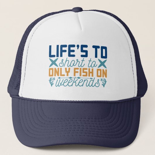 Casquette art de la pêche à courte durée (Devant)