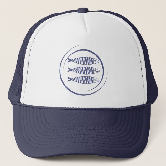 Casquette Art de sardine côtière (Devant)
