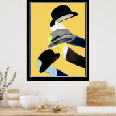 Casquette Art déco Poster vintage français (Cuisine)