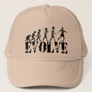 Casquette Art d'évolution de sport de joueur de football du