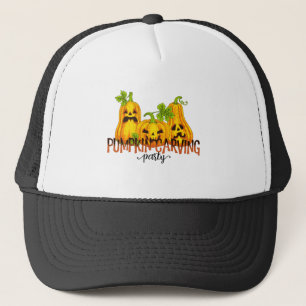 Casquette Art d'Halloween Citrouille effrayant Amusement é