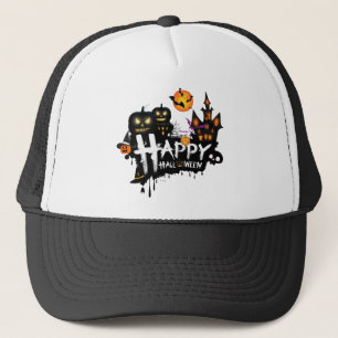 Casquette Art d'Halloween Citrouille effrayant Amusement é