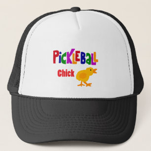 Casquette Art drôle de poussin de Pickleball