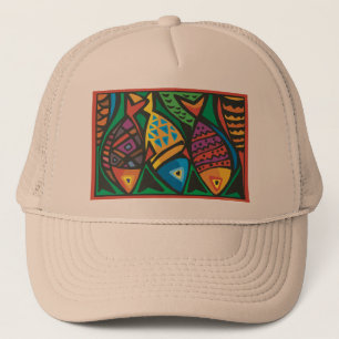 Casquette Art du poisson Abstrait