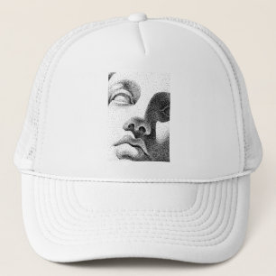 Casquette Art matriciel : Visage de marbre classique