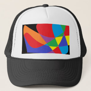 Casquette Art moderne aux couleurs arc-en-ciel