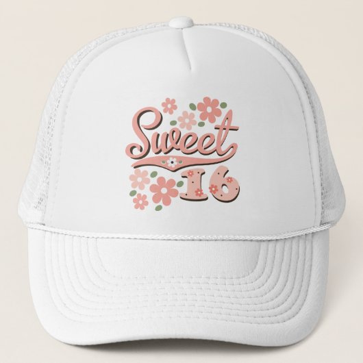 Casquette assez rose du bonbon 16 à pétale (Devant)