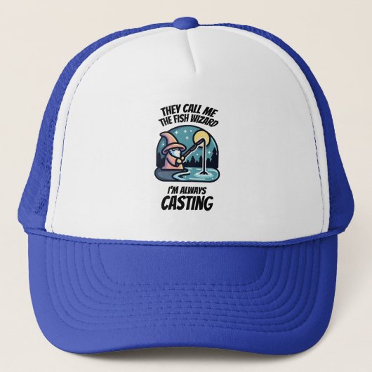 Casquette Assistant Poisson - Toujours lancer (Devant)