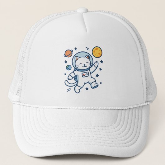 Casquette Astronaut Cat Adventure (Devant)