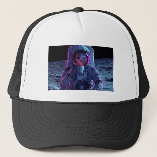 Casquette “Astronaut Chill Vibes - Vaporwave Cap” (Devant)