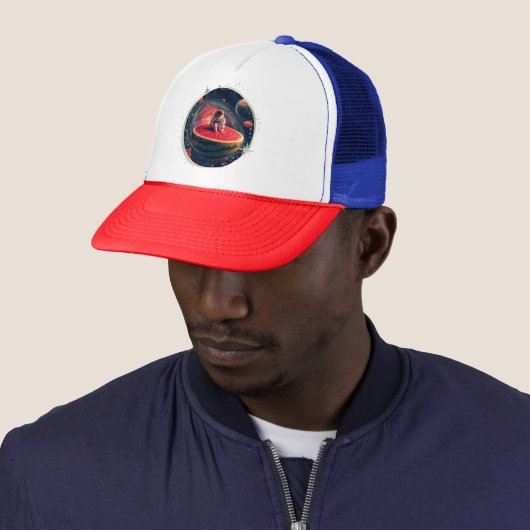 Casquette Astronaute Pastèque Espace (En situation)