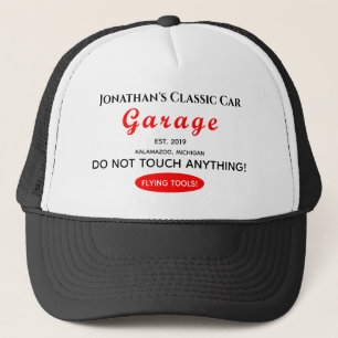 Casquette Atelier sur les voitures de chantier de Garage cla