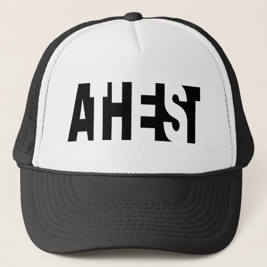 Casquette ATHÉE : Positif + Négatif ! (Devant)