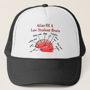 Casquette Atlas du cerveau étudiant en droit