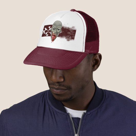 Casquette Attaque de Ghoulish Zombie (En situation)