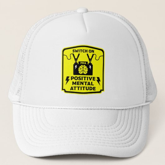 Casquette Attitude mentale de pensée positive (Devant)
