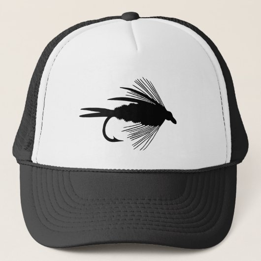 Casquette Attrait de pêche de mouche noire (Devant)