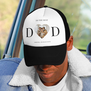 Casquette Au Meilleur papa personnalisé cadeau de coeur phot