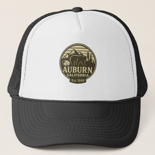 Casquette Auburn California Bear Badge - Chapeau de camion (Devant)