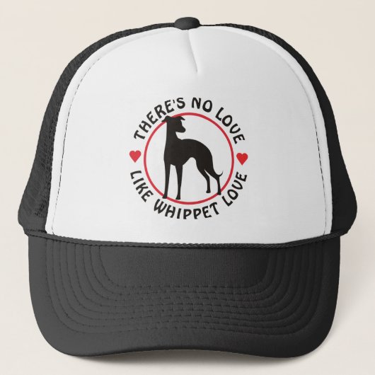 Casquette Aucun amour n'aiment l'amour de whippet (Devant)