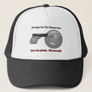 Casquette Aucun logo d'émoticône d'espoir
