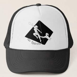Casquette Aucun noir de regrets avec la pyramide