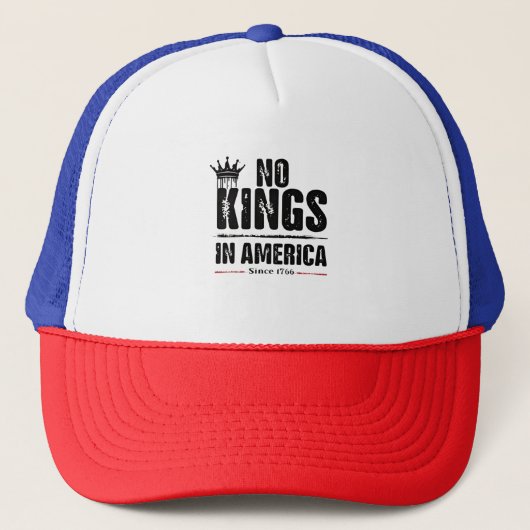 Casquette Aucun roi en Amérique Anti Trump Patriotique améri (Devant)