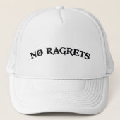 Casquette Aucun tatouage de regrets de Ragrets Mispelled (Devant)