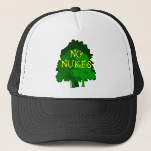 Casquette Aucunes armes nucléaires indiquant avec des arbres