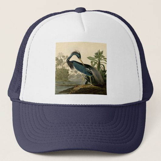 Casquette Audubon Louisiana Heron Birds America Art (Devant)