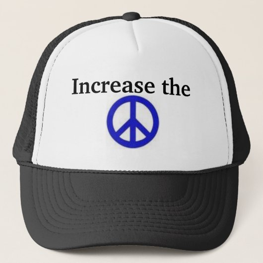 Casquette Augmentez la paix (Devant)