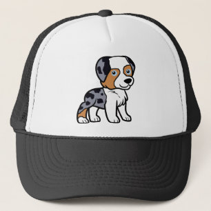 Casquette aussie bleu merle dessin animé