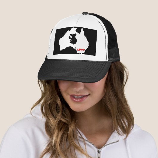 Casquette Aussie Love Koala Blanc (En situation)