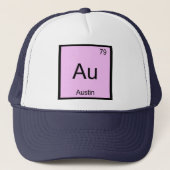 Casquette Austin Nom Chimie Élément Tableau périodique (Devant)