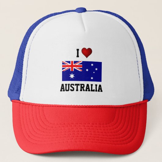 CASQUETTE AUSTRALIE : J'AIME L'AUSTRALIE (Devant)