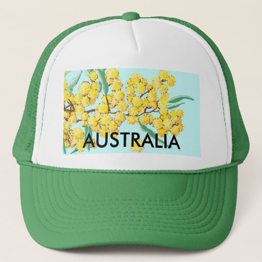 Casquette Australie - terre du vert et de l'or (Devant)