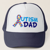 Autisme papa Fête des pères Bleu Sensibilisation R