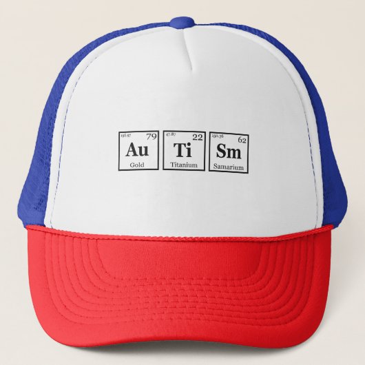 Casquette Autisme Sensibilisation sur l'autisme d'élément de (Devant)