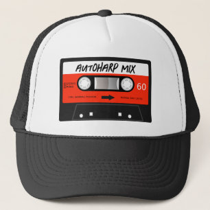 Casquette Autoharp Mixtape Retro Rouge Vintage bande de cass