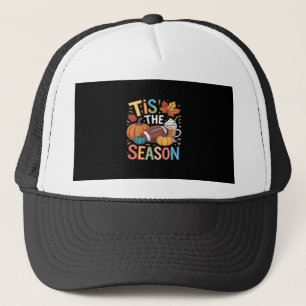 Casquette Automne Football Automne Citrouille Lover café