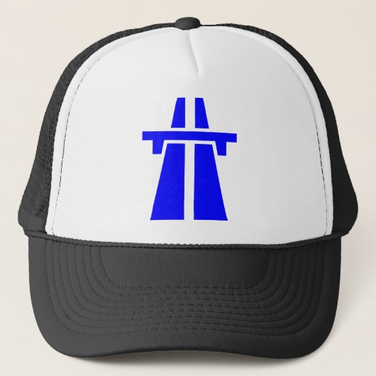Casquette Autoroute, Autoroute, Autobahn - Bleu (Devant)