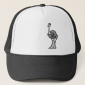 Casquette Autruche mignonne ; Cool (Devant)