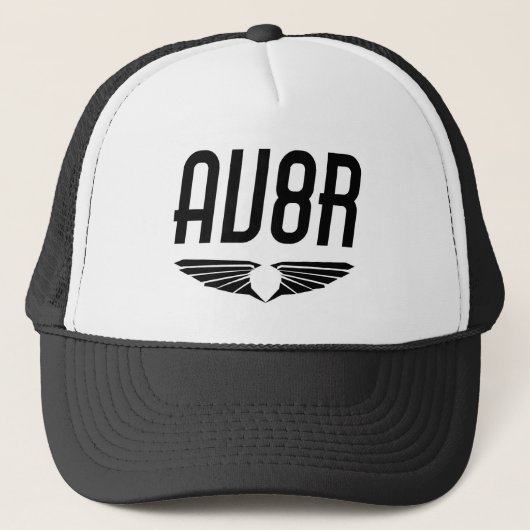 Casquette AV8R - Aviateurs et conception d'aile de pilotes (Devant)