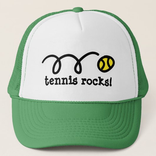 Casquette avec balle de tennis rebondissant design (Devant)