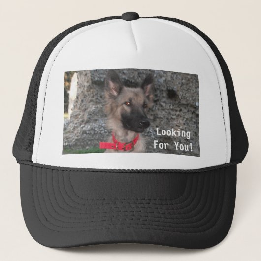 Casquette avec berger allemand (Devant)