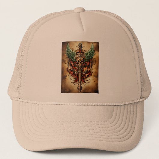 Casquette avec design Lobo antique (Devant)