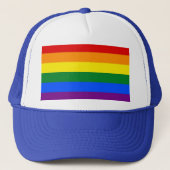 Casquette avec drapeau arc-en-ciel LGBT (Devant)