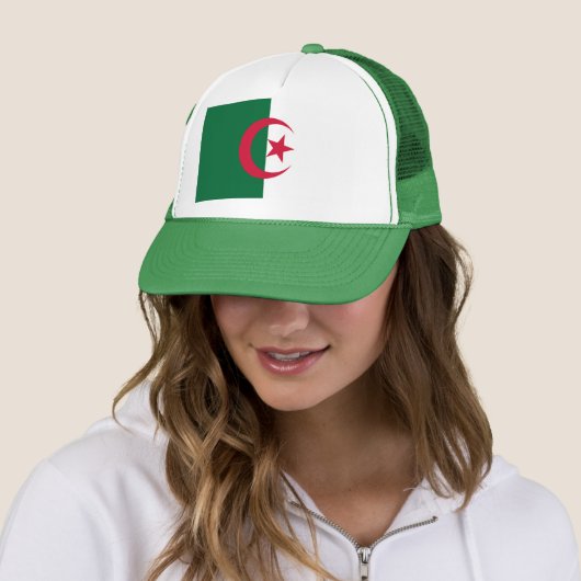 Casquette avec Drapeau d'Algérie (En situation)